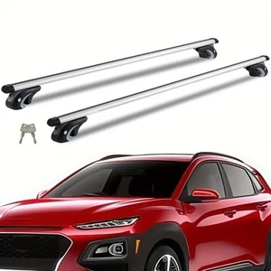 Roof Rack Cross Bars Universal 54" For SUV Sedan Van Lock Raised Side Rail W/Gap - Picture 1 of 10