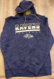 NFL Baltimore Ravens Pullover Purple Tiger Stripe Hoodie Size Large NFL Apparel