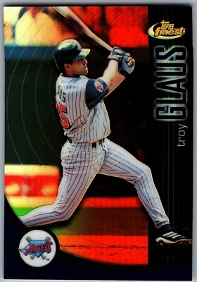 2001 TOPPS FINEST REFRACTOR - TROY GLAUS /499 #105 ANAHEIM ANGELS - Image 1 of 2