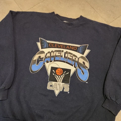 VTG 90s Cleveland Cavaliers Cavs Mens XL? NBA Basketball Crewneck Sweatshirt USA Cover