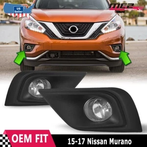 Fog Lights Clear Lens For 2015-2017 Nissan Murano Factory Lamps + Wiring Kit - Picture 1 of 10