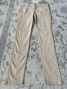 American Eagle Skinny Stretch khaki vorne flach Hose Größe 0 Damen 28 x 28" - Bild 1 von 11