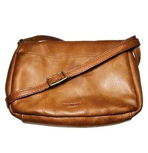 Margot New York Brown Anthropologie Leather Supple Crossbody Bag Handtasche Cognac - Bild 1 von 18
