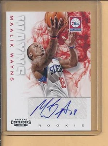*2012 Conetenders panini Autograph Rookie MAALIK WAYNS  no.243 76ERS - Picture 1 of 1