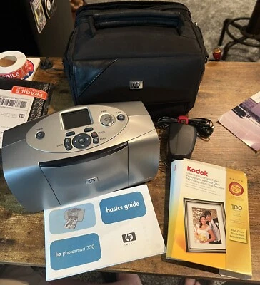 HP Photosmart 230 Standard Inkjet Printer With Case - Image 1 of 4