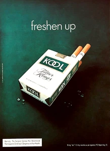 KOOL FILTER KINGS MENTHOL CIGARETTES—"FRESHEN UP"—VINTAGE ORIGINAL 1973 PRINT AD - Picture 1 of 1