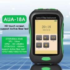 0-80KM 1550nm AUA-18A APC Port Rechargeable OTDR Meter 3.5''HD Touch Screen