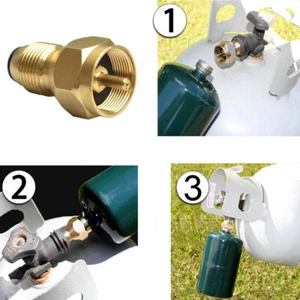 Propane Refill Adapter Fill 1 Pound Bottles from 20lb LP Gas Tank Camping Heater - Picture 1 of 6