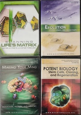 RARE Lot of 4 NEW DVD'S Howard Hughes Medical Institute Lectures on Science  - Image 1 of 4