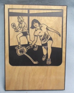 weibliche Racquetball Trophäe Plakette 5 x 7 schwarz geätzt Auszeichnung Freeman 4145 - Bild 1 von 1