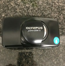 Μ Olympus Mju (Mju:) 115 Preto totalmente funcional 35 Mm Câmera Compacta
