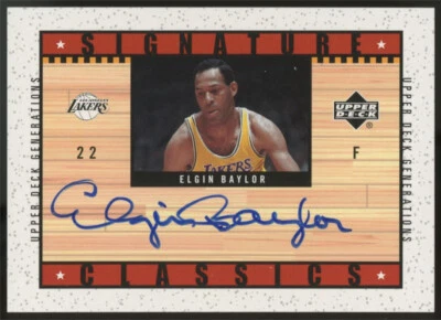 2002-03 Upper Deck Generations Elgin Baylor automático #EB-S Foto 1 de 2