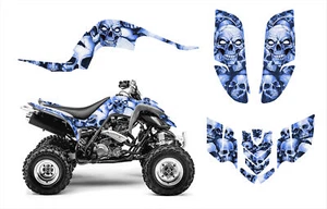 Raptor 660 graphic kit Yamaha 660R decal wrap 24 mil #5555 Blue Boneyard - Picture 1 of 6