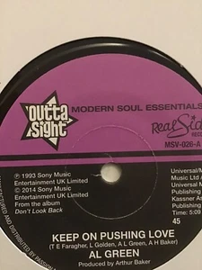 Al Green - Keep On Pushing Love / Your Hearts In Good Hands - Picture 1 of 2