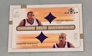 Shawn Marion/Stephon Marbury Suns Jersey 2003-04 Upper Deck MVP Combo Materials - Picture 1 of 2