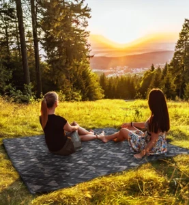 Columbia Oversized Outdoor Packable Blanket - Grey - Picture 1 of 6