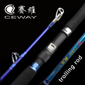 Trolling Boat Fishing Rod Troll Rods Hard Carbon Jig Poles 1.8m 2.1m 2.4m 2.7m - Picture 1 of 10