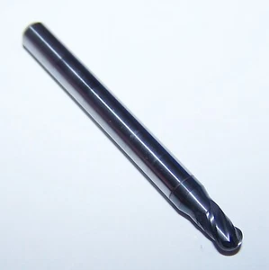 4,00 mm (0,1575") HARTMETALLENDMÜHLE 4 FLÖTENKUGELENDE, STUB Kyocera 1835-1575L236 - Bild 1 von 3