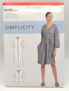 Simplicity Misses' V-NECK CAFTAN,TUNIC & DRESS R10598 (S9139) Size (XXS - XXL) - Picture 1 of 2