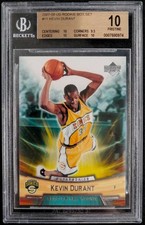BGS 10 Kevin Durant ROOKIE RC 2007-08 Upper Deck Rookie Box Set #11 POP 23