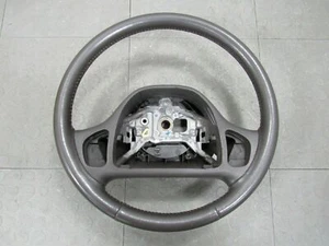 03 Lincoln Town Car Leather Wrapped Steering Wheel OEM Espresso Brown 9738 - Picture 1 of 8