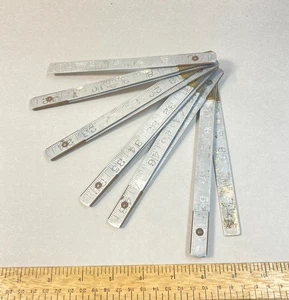 Vintage Lufkin Metal Folding Rule Heavy Duty #1206 USA - Picture 1 of 6