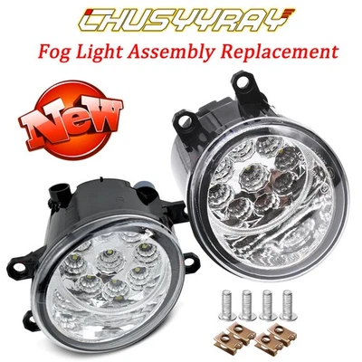 Par de faros antiniebla transparentes para parachoques delantero Toyota Venza 2009-16 Foto 1 de 4