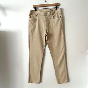 Pantalones Faherty Stretch Terry 5 Bolsillos Piedra Para Hombre Talla 35x32 - Imagen 1 de 11