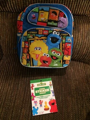 Sesame Street Elmo Big Bird Cookie Monster Oscar 12 polegadas tamanho infantil escola - Imagem 1 de 4