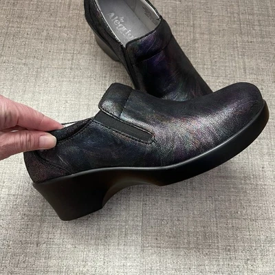 ALEGRIA Eryn Soiree сабо многоцветный переливающийся новый размер 41 США 10,5/11 рабочей обуви - Изображение 1 из 4