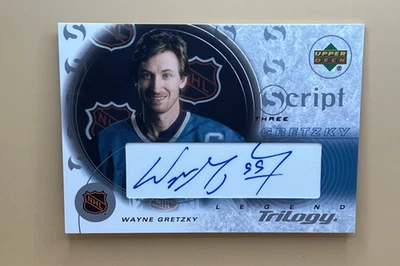 2003-04 Upper Deck Trilogy - Script Wayne Gretzky #S3-GR (AU) - Image 1 of 2