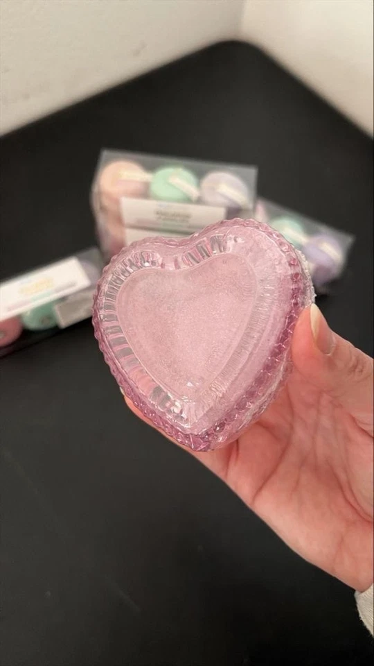 Juego de Velas Macaron y Cajas de Vidrio Corazón Rosa - Artículos Decorativos de Regalo Foto 1 de 4