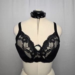 Unbranded Underwire Bras Women's 46 / 105E Black Lace 2pk NWOT - Picture 1 of 14