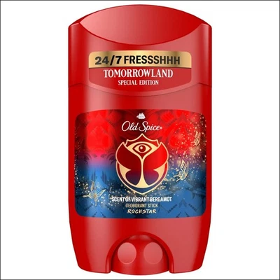 106,00€/L- 6x Old Spice Deo Stick Rockstar mit Bergamotteduft-Tomorrowland- 50ml - Bild 1 von 2