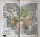 Mapa Azji, przegląd polityczny, dr Henry Lange, Brunszwik 1874