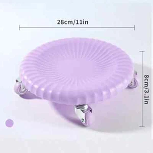 4 Wheel Silent Swivel Ergonomic Abdominal Wheel Roller For Sports Workout Fitnes - Picture 1 of 44