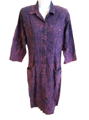 Vestido Denim Randy with Love De Colección Años 80 Rosa Sobreteñido Juniors Talla 9 100% Algodón Foto 1 de 4