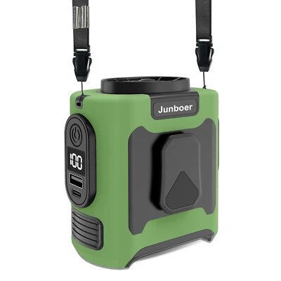 便携式腰夹风扇悬挂冷却风扇 USB 可充电 10,000mAh 套装 — 第 1/4 张图片