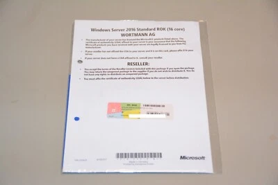 Microsoft Windows Server 2016 Standard - OEM/ROK Wortmann mit DVD - 16C - Bild 1 von 2