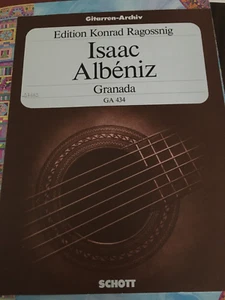 Spartito per chitarra classica Albeniz Granada (trascr. Ragossnig) - Foto 1 di 2