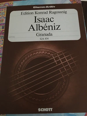 Spartito per chitarra classica Albeniz Granada (trascr. Ragossnig) - Immagine 1 di 2