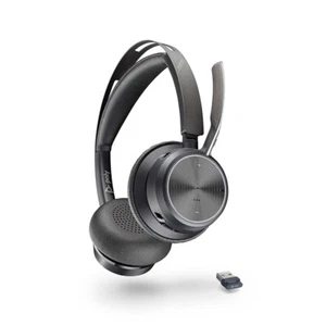Poly Voyager Focus 2 Stereo Bluetooth Headset with USB-A Adapter, Case (76U46A - Picture 1 of 17