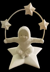 Dept 56 SnowBabies juggling stars in the sky New Porcelain Ornament - Picture 1 of 13