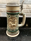 Beer Sporting Rainbow Trout Fishing English Setter Hunting Strike Stein 1978