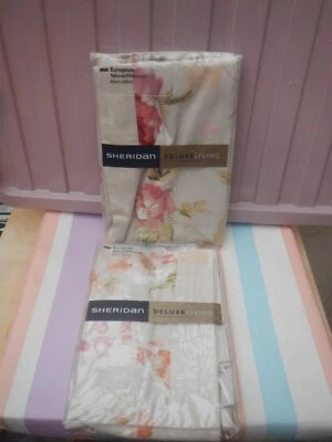 SHERIDAN DELUXE LIVING SET OF 2 EURO TAILORED PILLOWCASES TEA ROSE NEW 65X65 CM - Image 1 of 4