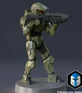 Master Chief Halo 1/48 Scale unpainted Miniatures Galactic Armory (approx 48 mm) - Picture 1 of 2