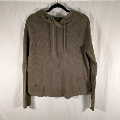 Толстовка с капюшоном женская Lauren Ralph Lauren большая зеленая с длинным рукавом на шнурке капюшон - Изображение 1 из 4