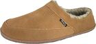 Clarks Stylish Perforated Cinnamon Plush Sherpa Lined Rounded Toe Suede Clogs