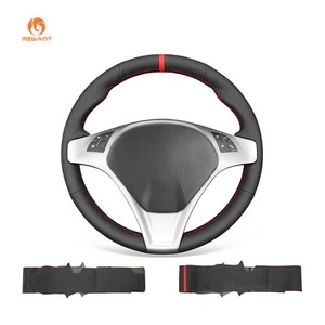 MEWANT Funda de volante de cuero sintético en relieve para Alfa Romeo Giulietta 2010-2014 MiTo - Imagen 1 de 9