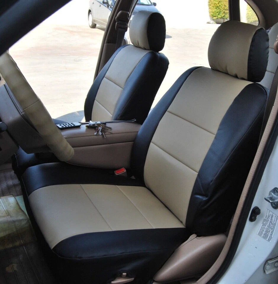 for MAZDA CX-9 2007-15 IGGEE S.LEATHER CUSTOM FIT 2 FRONT SEAT COVERS 13 COLORS - Image 1 of 4